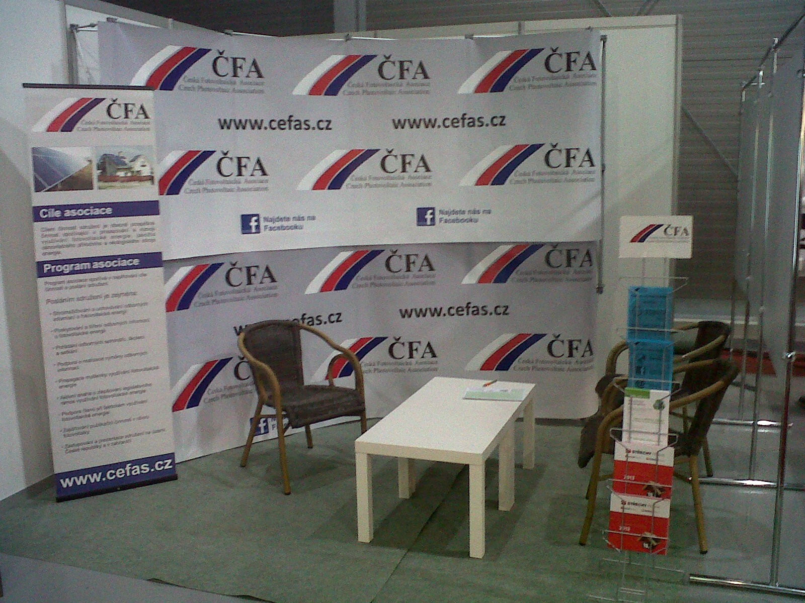 výstavní expozice Česká fotovoltaická asocice